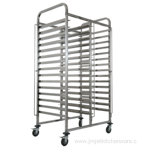 Stainless Steel Bread Trolley With Brakes